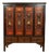 Red Lacquer and Gilded Cabinet from the Qing Dynasty For Sale