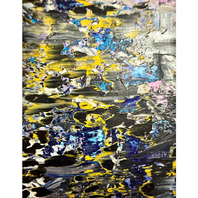 Astor Milan Salcedo, Large Latin American Diptych Abstract Modernist Oil Painting Astor Milan Salcedo For Sale - Image 16 of 18