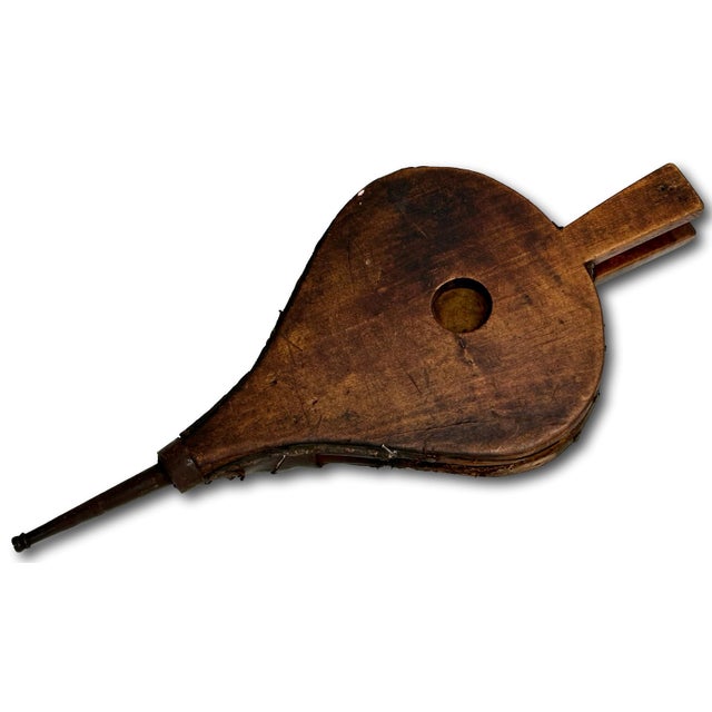 Unusual Antique American Rustic Hand Made & Hand Painted Decorated Shipboard Blacksmith Belllows - Circa Mid 1800s For Sale - Image 10 of 18