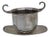 Late 20th Century Continental Silver Silverplate Caudle Cup Vessel & Vanity Bar Tray For Sale