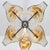 Mid-Century Modern 1970s Murano Glass Tubular Chandelier in Clear and Amber For Sale - Image 3 of 7