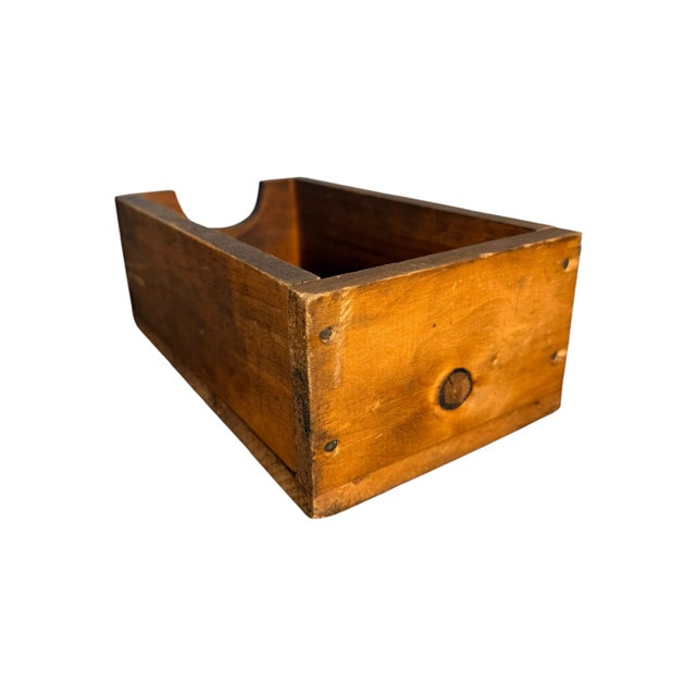 Vintage Wooden Machinist Drawer For Sale - Image 9 of 12