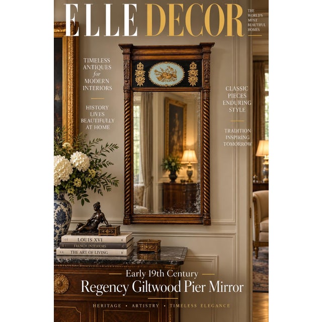 Late 19th Century English Regency Giltwood Pier Mirror For Sale In New York - Image 6 of 6