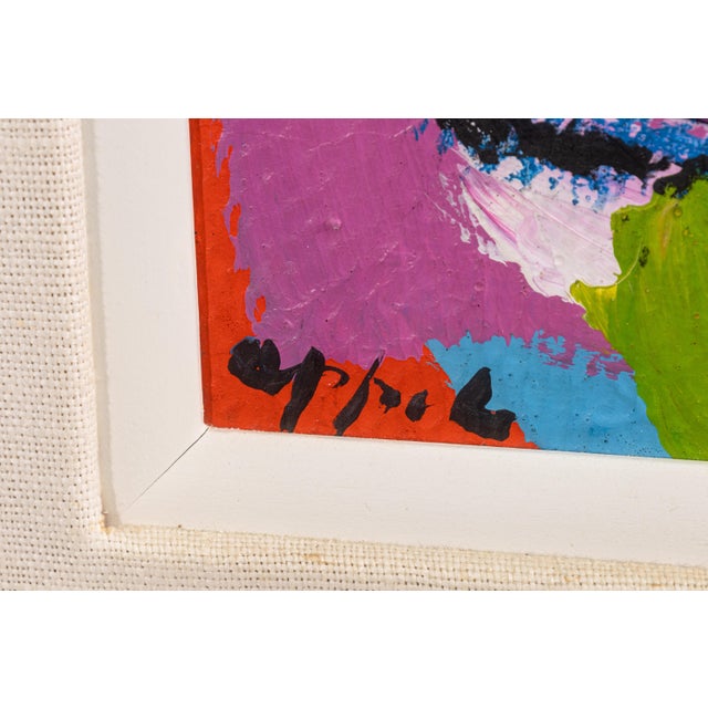 Modern Karel Appel, Tete 1968 Signed Original Acrylic on Board CoBrA Art Movement For Sale - Image 3 of 8