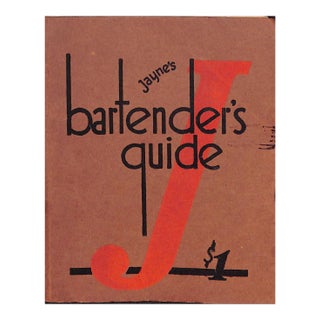 Jayne's Bartenders Guide For Sale