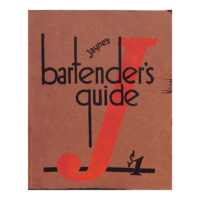 Jayne's Bartenders Guide For Sale