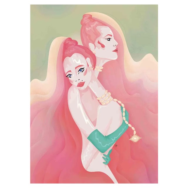 Sara Franzese, Embrace Me, Giclée Print, 2022 For Sale