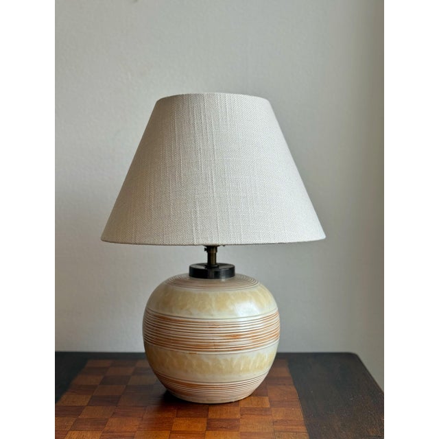 Art Deco Table Lamp by Anna-Maria Thomson for Upsala Ekeby, 1930s For Sale - Image 11 of 11