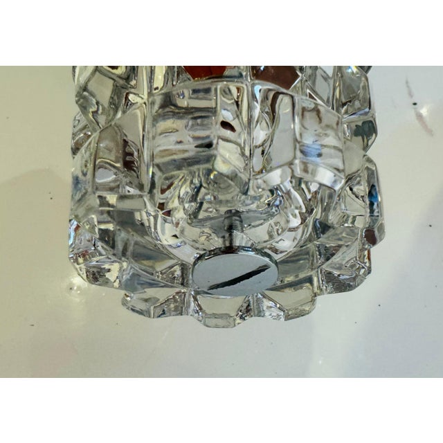 Metal French 1970s Space Age Othr Crystal Mid Century Wall Lights - A Pair For Sale - Image 7 of 12