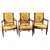 Yellow Antique French Armchairs in Directoire Style, 1800s, Set of 3 For Sale - Image 8 of 8