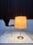 Table Lamp with Brass Base and Silk Shade by Swiss Lamps International, Zurich, 1970s For Sale - Image 13 of 14