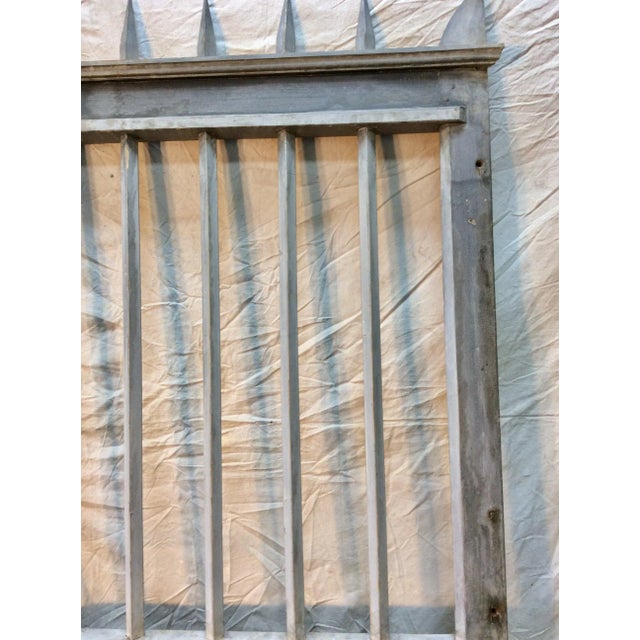 Early 20th Century French Wood Painted Garden Gate For Sale - Image 4 of 13