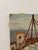 Vintage Impressionist Harbor Scene Painting on Canvas Board, Signed Ferguson, Coastal Sailboat Seascape For Sale In Seattle - Image 6 of 8