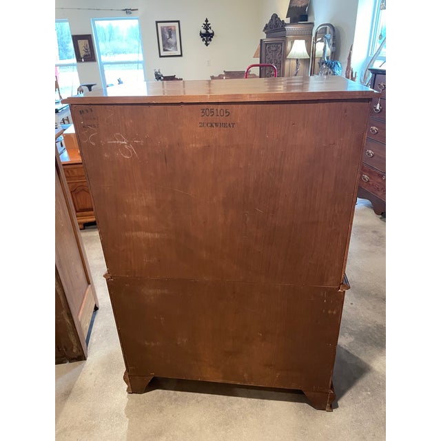 1990s Kling Colonial Vintage Solid Maple 6 Drawer Chest of Drawers