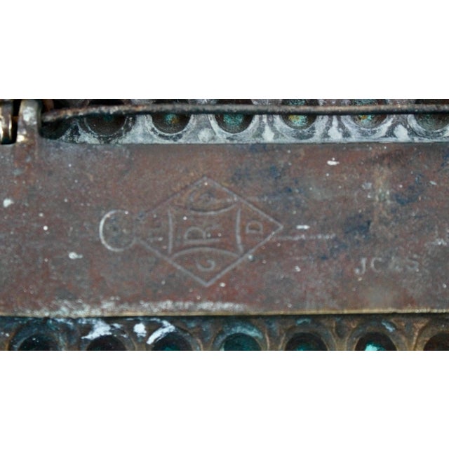 Victorian Brass Letter Box from James Cartland & Sons, 1899 For Sale - Image 4 of 6