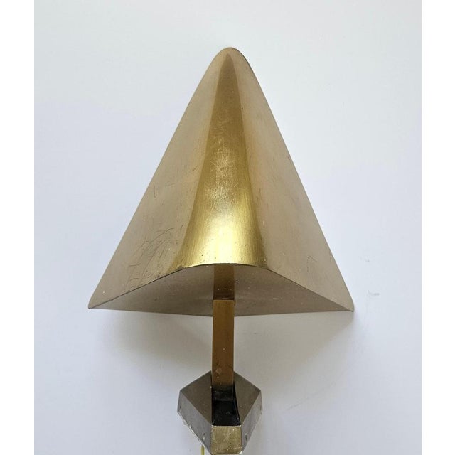 Gold Mid-Century Brass Wall Lamps, Germany, 1970s, Set of 6 For Sale - Image 8 of 17
