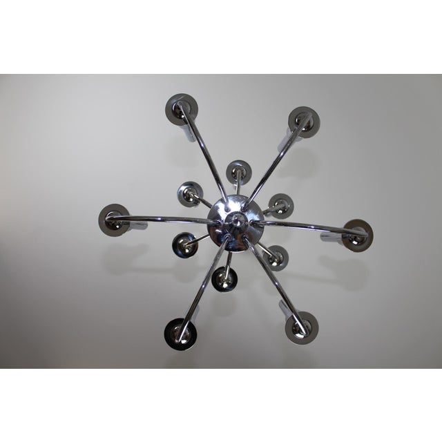 Chrome-Plated Chandelier, 1920s For Sale - Image 15 of 18