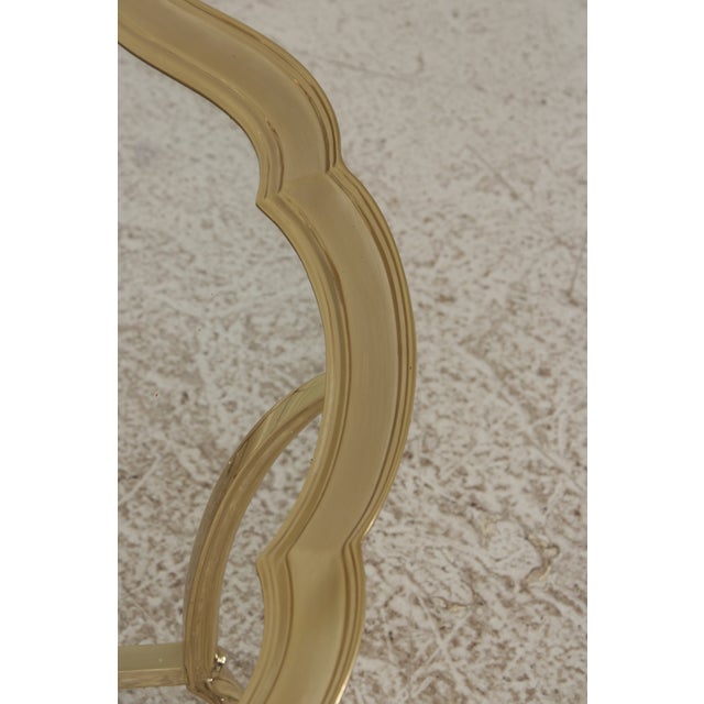 Labarge Brass & Glass Cocktail Coffee Table For Sale - Image 12 of 13