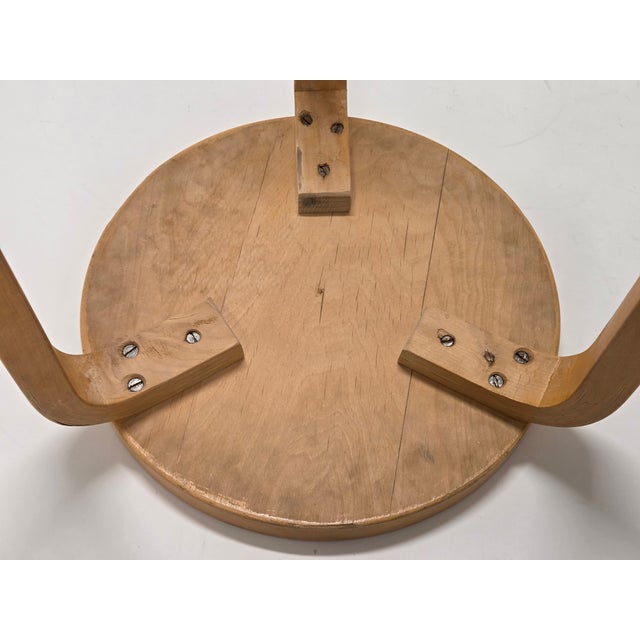Vintage 60 Stool by Alvar Aalto for Artek, 1950s For Sale - Image 12 of 15