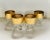 Glass Mid 20th Century Golden Baroque Glasses-Set of 4 For Sale - Image 7 of 7