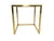 Gold Postmodern Nesting Tables in Brass, Glass and Steel, 1970s, Set of 3 For Sale - Image 8 of 12