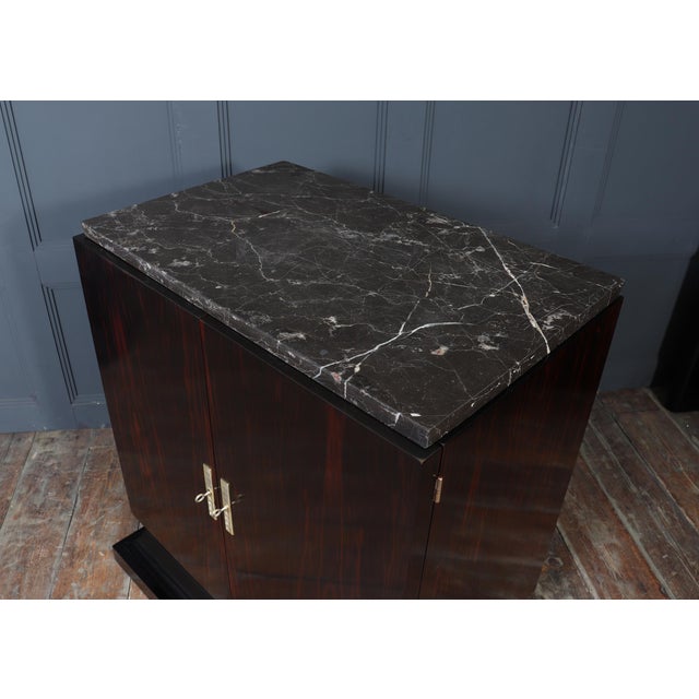 Brown French Art Deco Macassar Ebony Cabinet, 1925 For Sale - Image 8 of 18