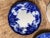 Traditional Antique Flow Blue Dinner Plates- Set of 3 For Sale - Image 3 of 7