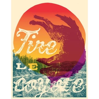 2016 Contemporary Music Poster - Tire Le Coyote For Sale