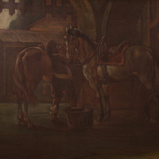 1920s Mattia Traverso, Popular Scene, 20th Century, Oil on Canvas, Framed For Sale - Image 5 of 16