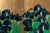 Contemporary Japanese Gold Leaf Iris Four-Panel Folding Screen After Ogata Kōrin, 1983-1984 For Sale - Image 3 of 11
