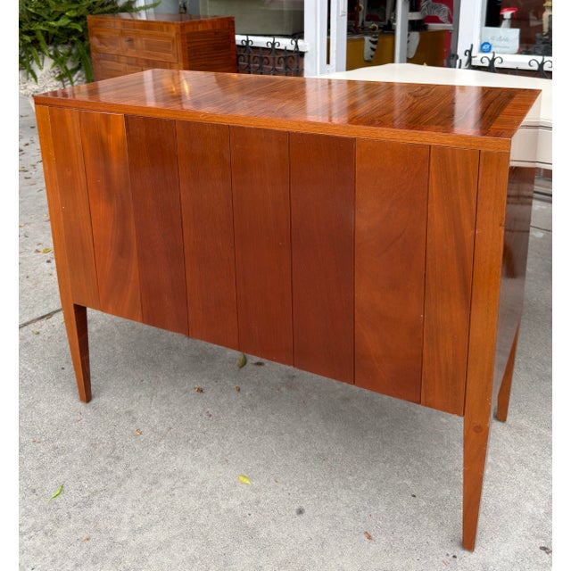 Brown 1 of 2 Dessin Fournir Neoclassical Style Burl Wood Inlaid Chest of Drawers For Sale - Image 8 of 8