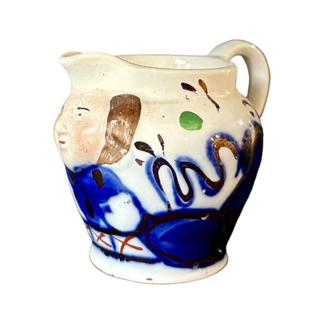 Charming antique Toby jug made by Charles Allerton & Sons in Longton, England (c.1859–1942). This traditional character...