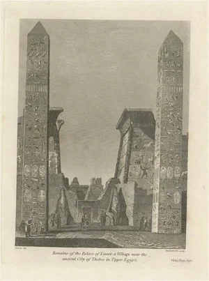 Cooke, The Luxor Palace Ruins in Upper Egypt, 1801, Print