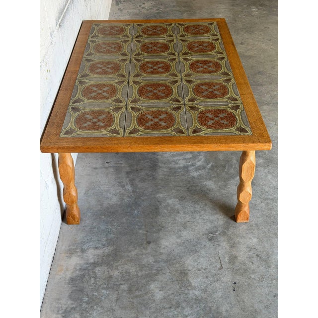 Oak Tiles Coffee Table Danish Mid-Century Modern 1960s For Sale In Los Angeles - Image 6 of 12