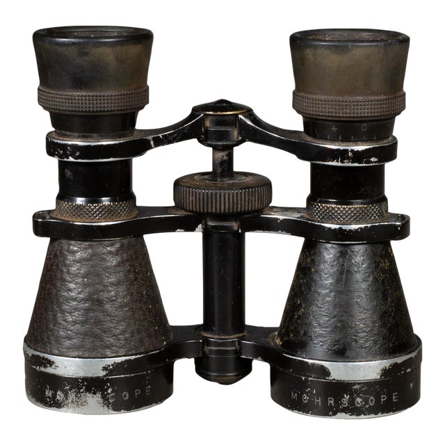 World War 1 German Military Field Leather Binoculars c.1918 For Sale