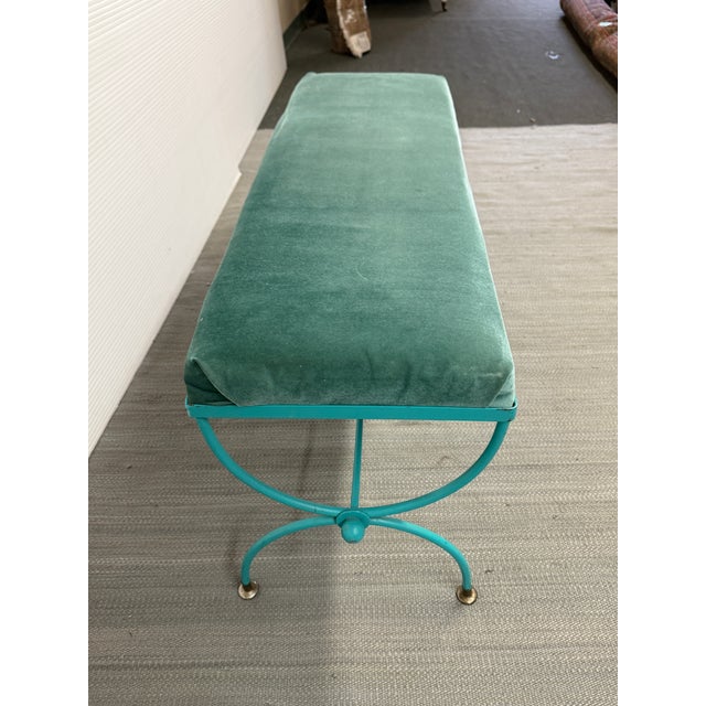 Hollywood Regency Style Bench, Vintage For Sale - Image 9 of 12
