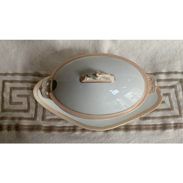French 19th Century French Porcelain Tureen With Underliner For Sale - Image 3 of 12
