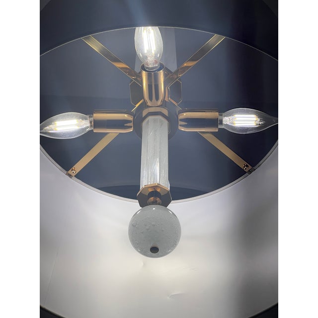Baker Furniture Company Thomas Pheasant for Baker Furniture Solaire Chandelier - Original Baker Documentation Available. For Sale - Image 4 of 8