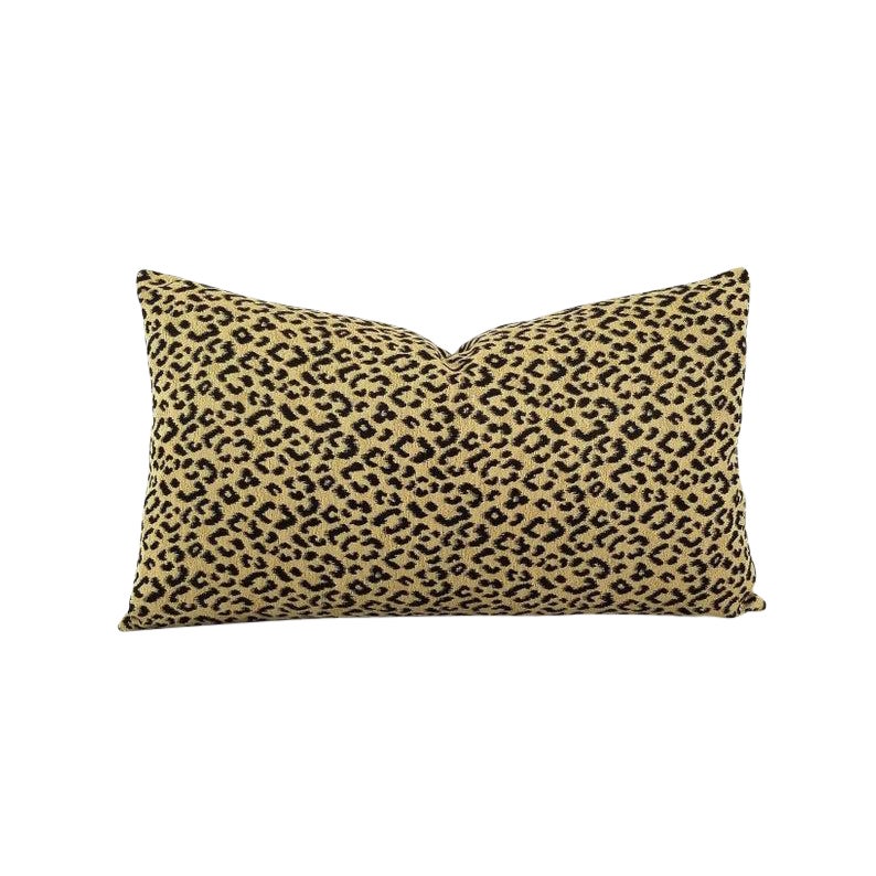 Kravet Weaves Wild Kingdom Black And Brown Leopard Lumbar Pillow