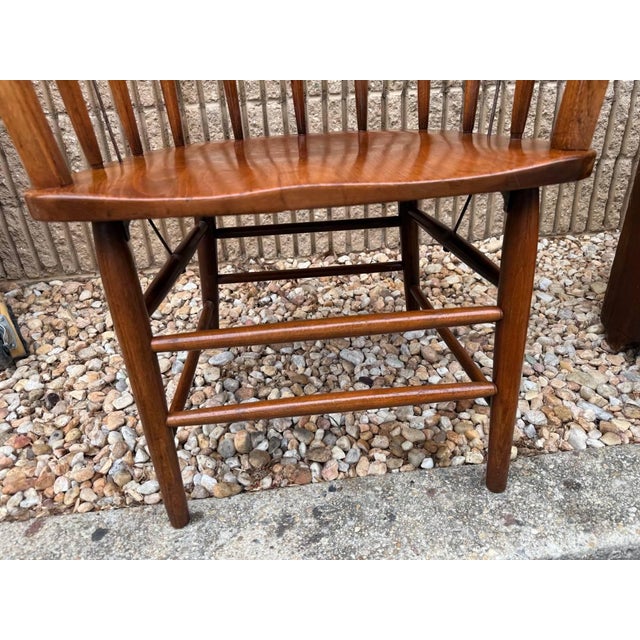 Wood 20th Century Spindle Back Oak Captain's Chair by Boiling Chair For Sale - Image 7 of 16