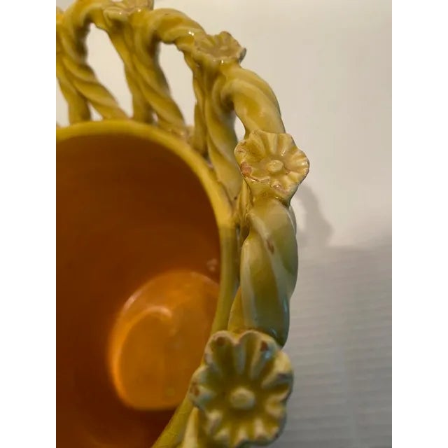 Mid 20th Century Vintage Italian Art Pottery Vase/Jardiniere For Sale - Image 5 of 10