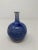 Mid 20th Century Round Blue Ceramic Vase For Sale - Image 4 of 10