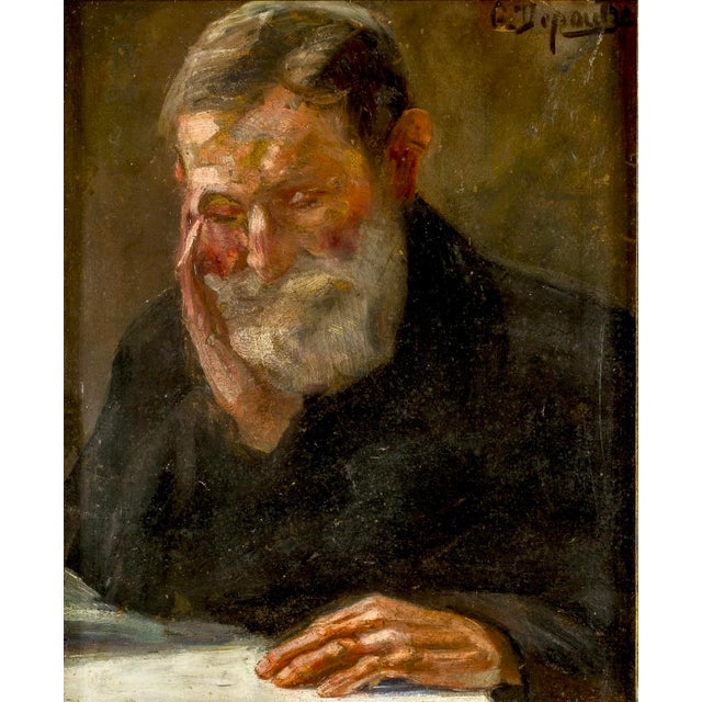 Portrait Composition, 1800s, Oil Painting on Panel, Framed For Sale - Image 5 of 14