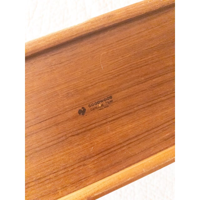 Wood 1970s Danish Teak Magazine Rack From Goodwood For Sale - Image 7 of 7