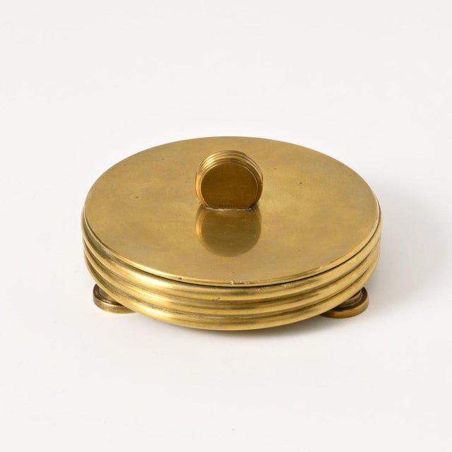 German Art Deco Brass Box, 1930s For Sale - Image 3 of 11