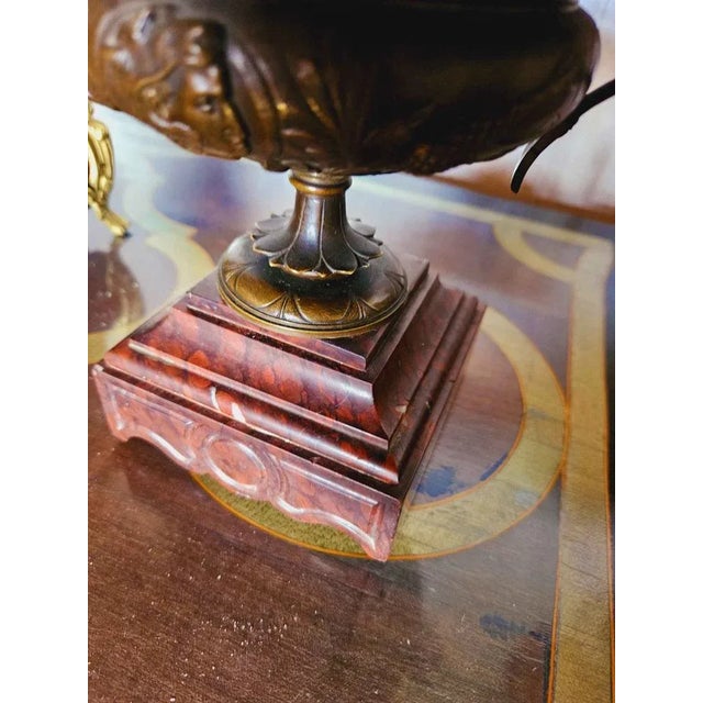 Traditional Bowls in Patinated Bronze, Set of 2 For Sale - Image 3 of 10