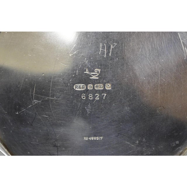 Roberts and Belk Art Nouveau Silver Plated Champagne Chiller Wine Bottle Coaster For Sale - Image 12 of 13