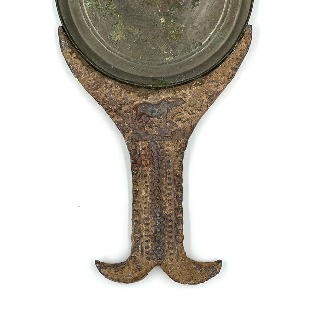 Antique Khmer Bronze Mirror For Sale - Image 4 of 7