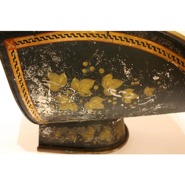 Early 19th Century Early 19th Century Regency Faux Coal Hod Tole Shop Display For Sale - Image 5 of 9