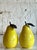Mid-Century Modern Vintage Boho Glazed Ceramic Pears - Set of 2 For Sale - Image 3 of 5